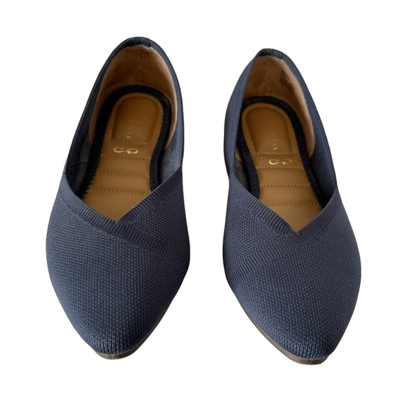 Kelly & Katie Jayde Navy Blue Pointed Toe Flats – Size 8.5M - Picture 4 of 16